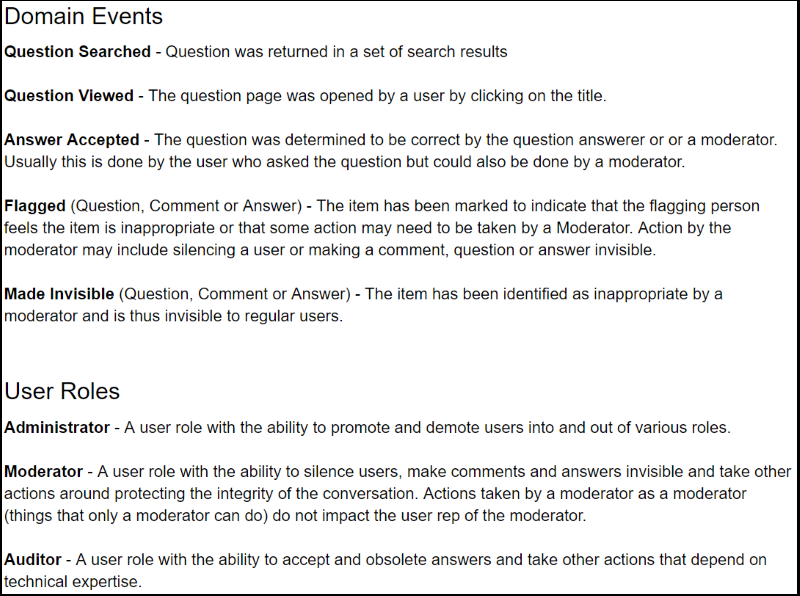 Sample from a Ubiquitous Language Document
