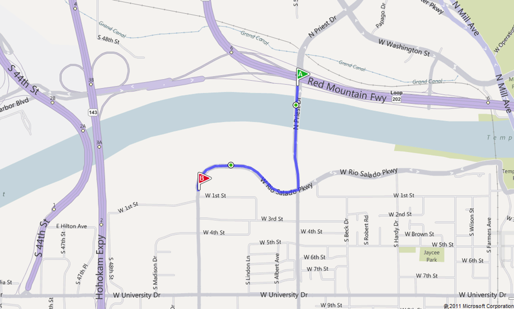 Map to meeting
