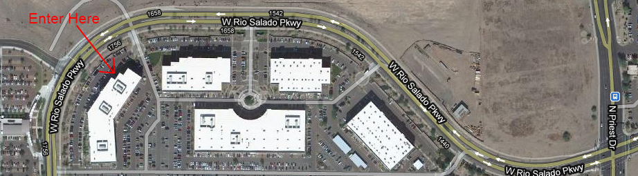 Satellite View of Buildings